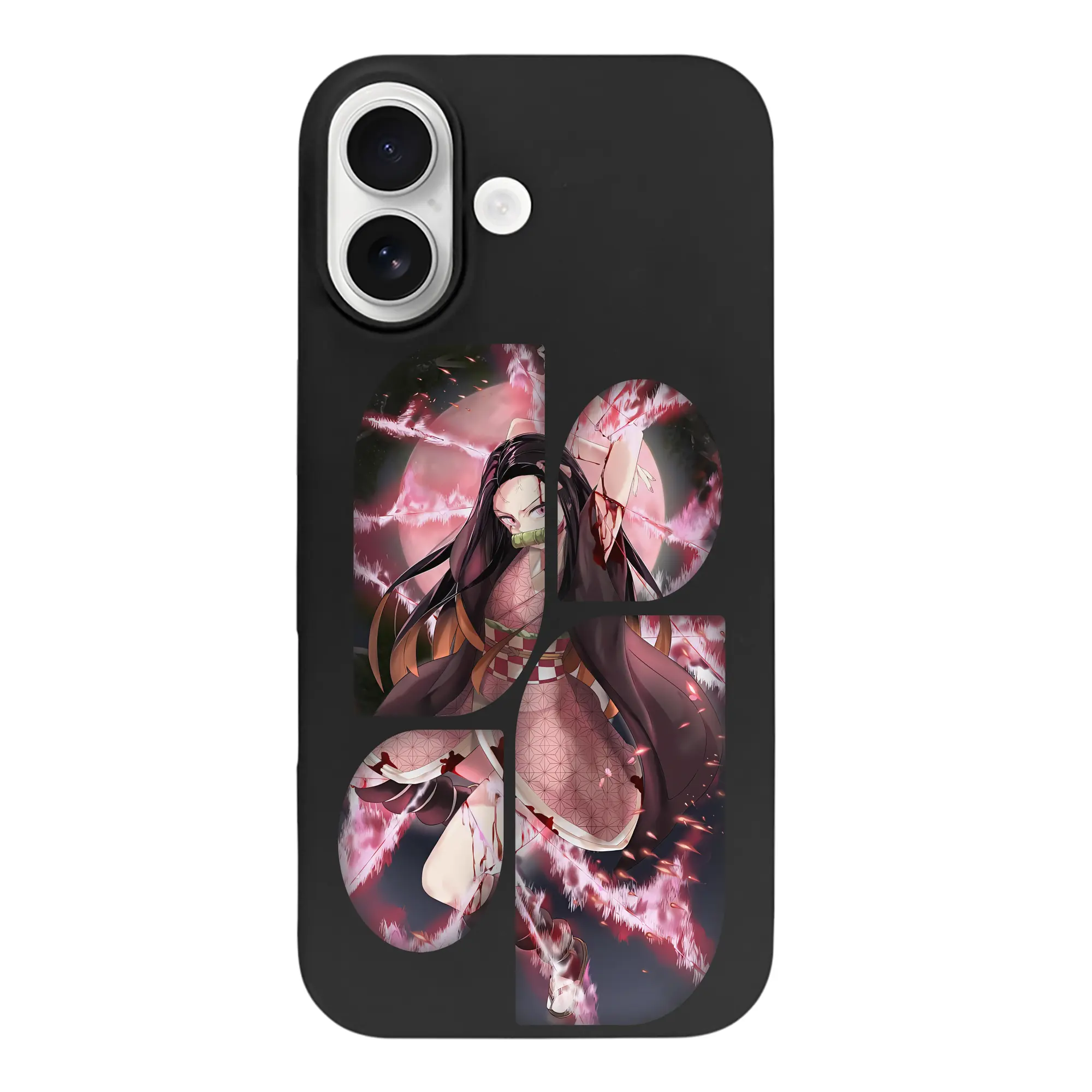 鬼滅の刃 グッズ,竈門 禰豆子 - iPhone 17 シリーズ シリコンケース 薄型 耐衝撃 指紋防止 ソフトタッチカバー 精密フィット 傷防止 保護ケース iPhone 17/17 Air/17 Pro/17 Pro Max 対応